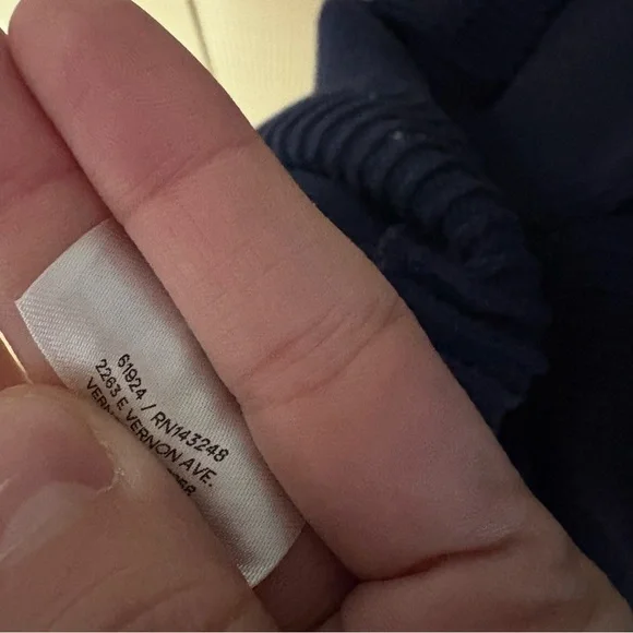 REFORMATION Catalina Cotton Mini Dress In Navy Blue Knit Sleeveless Mini‎ Size L - Picture 8 of 10